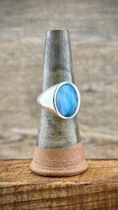 Boulder Opal Signet Ring