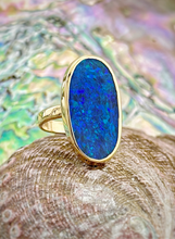 Australian opal ring