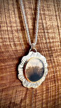 Dendritic Agate Halo Pendant