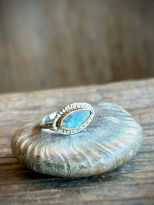 Theia Ring in Boulder Opal