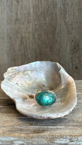 Emerald Kyanite Ring