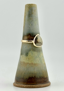 Gray diamond ring