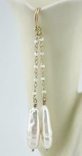 Stick Pearl Drop Earrings