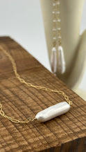 Stick Pearl Drop Earrings