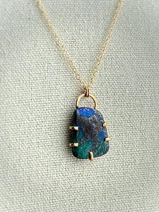 boulder opal pendant