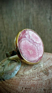 Rhodochrosite Ring