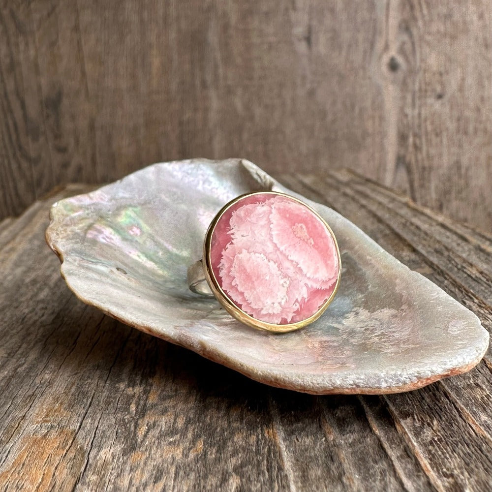 Rhodochrosite Ring