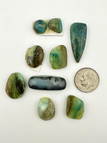 Peruvian opal and Chrysocolla lot