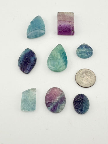 Carved fluorite