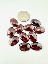 Rhodolite garnet ovals lot