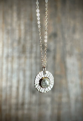 Diamond Mini Sunburst Pendant