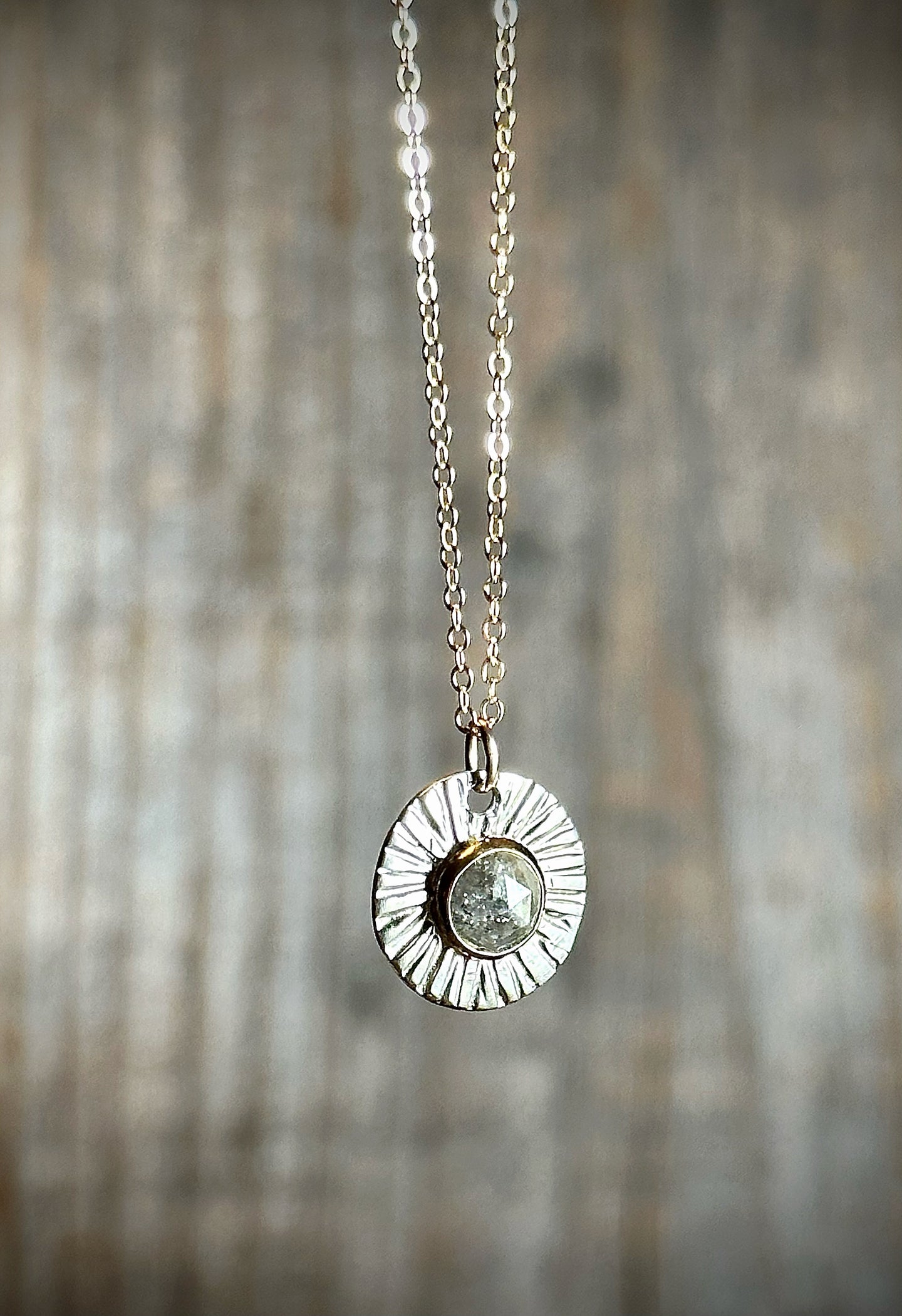 Diamond Mini Sunburst Pendant