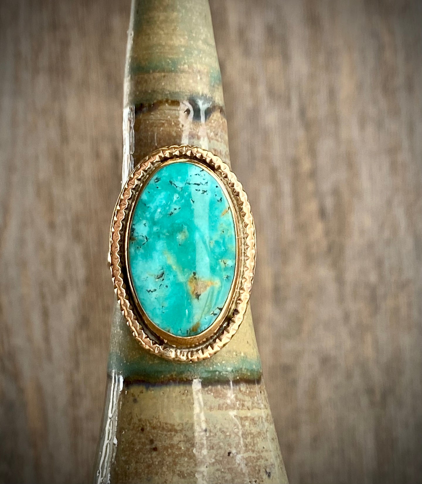 turquoise halo ring