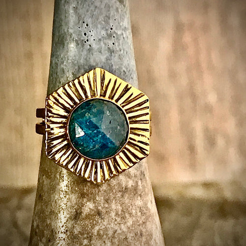 sunburst hex ring