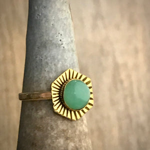 sunburst hex ring