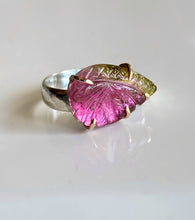 carved tourmaline ring