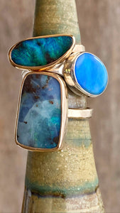 Boulder Opal Ring