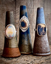 Dendritic Agate Halo Ring