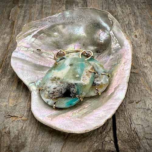 peruvian opal earrings