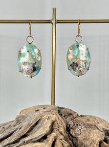 peruvian opal earrings