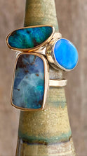 boulder opal ring